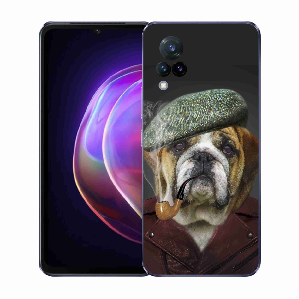 Gélový kryt mmCase na Vivo V21 4G/5G - pes s fajkou