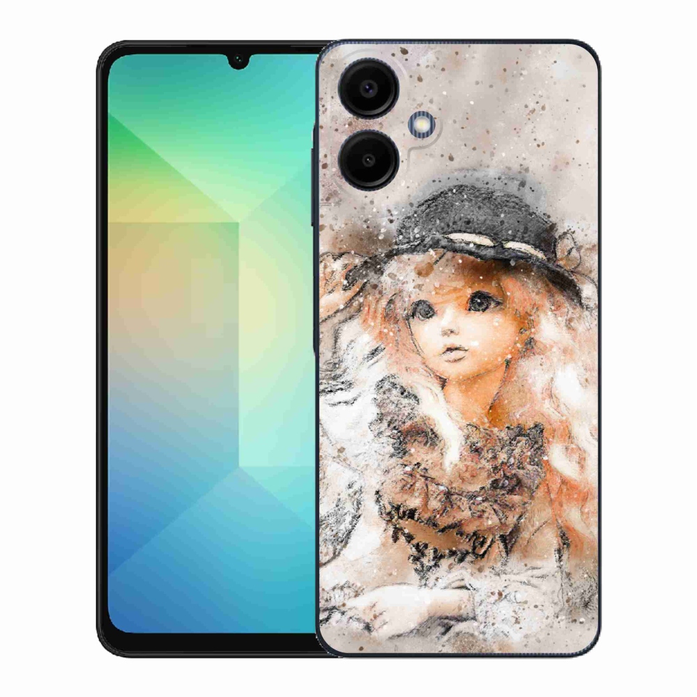 Gélový kryt mmCase na Samsung Galaxy A06 4G - dievčatko s klobúkom