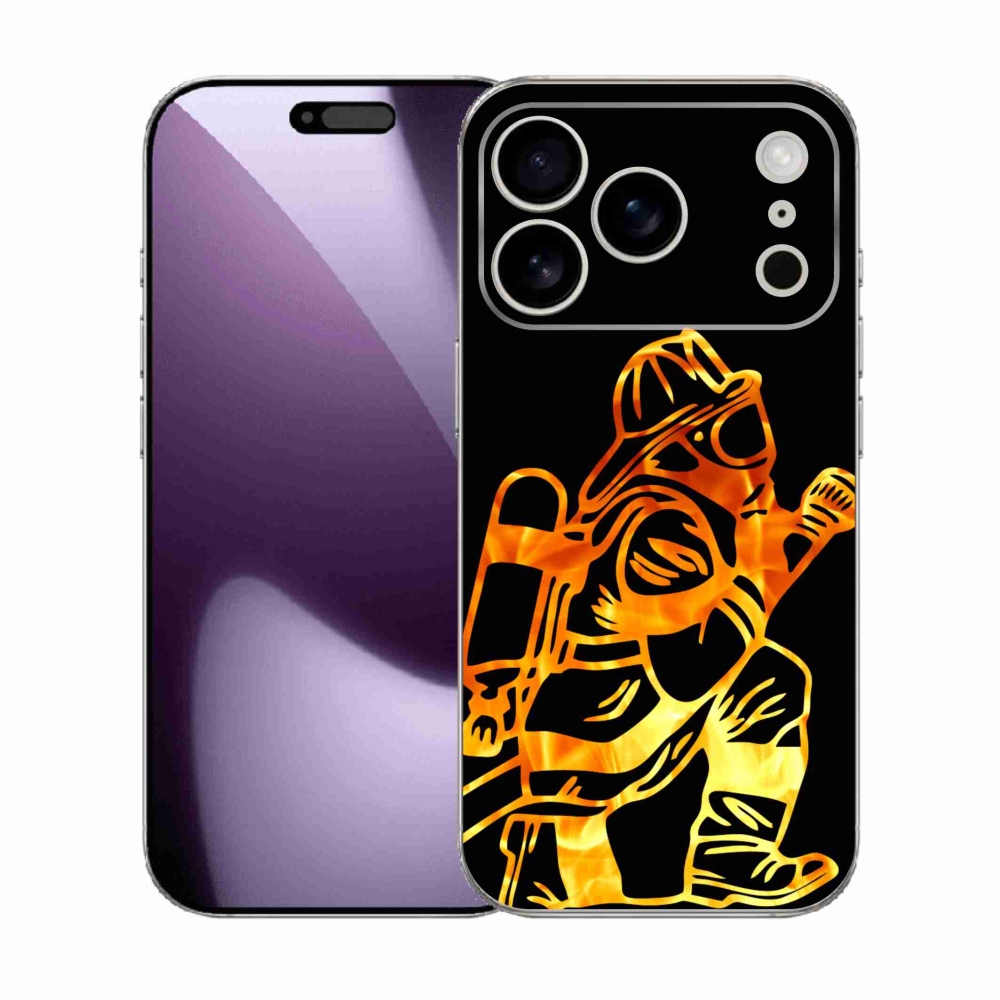 Gélový kryt mmCase na iPhone 17 Pro - hasič 1
