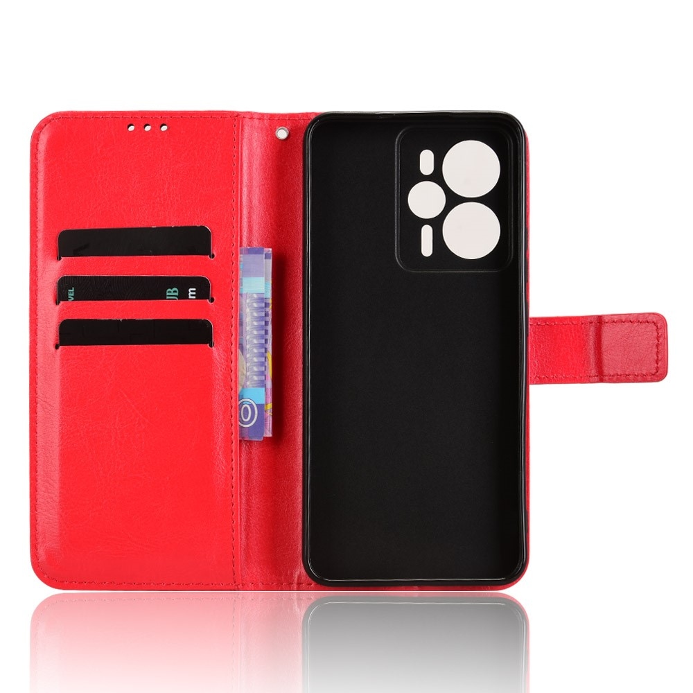 Crazy knižkové puzdro na Realme 14 5G/14T 5G - červené