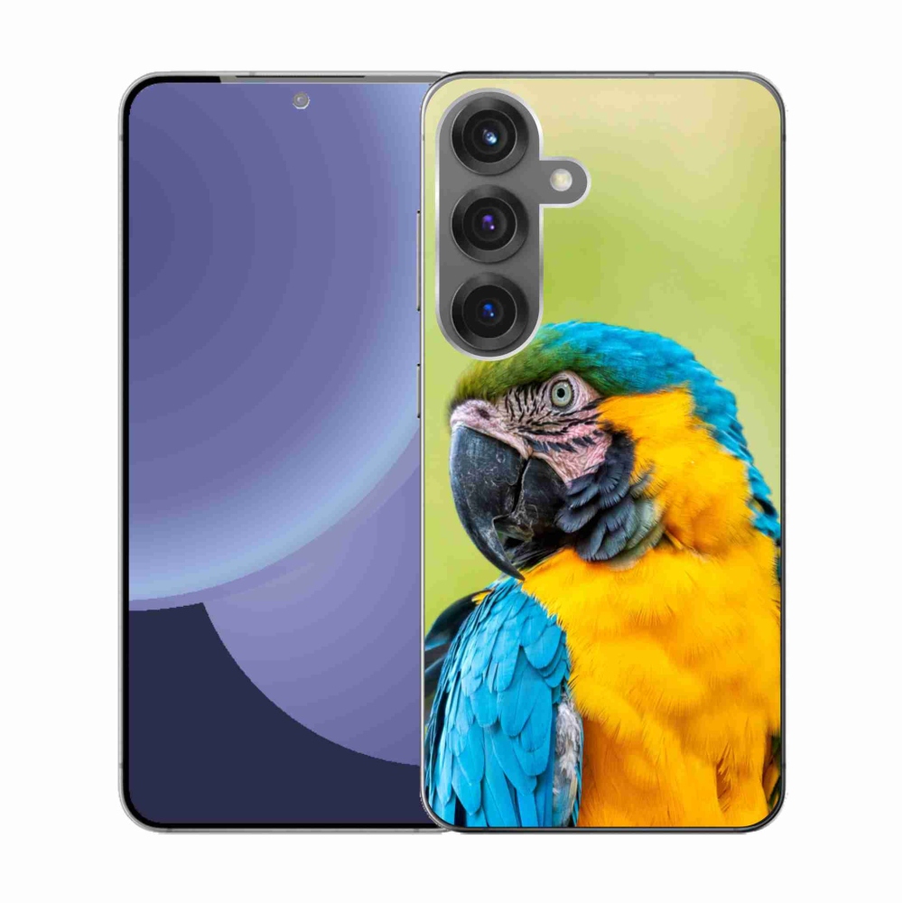 Gélový kryt mmCase na Samsung Galaxy S25 - papagáj ara 2