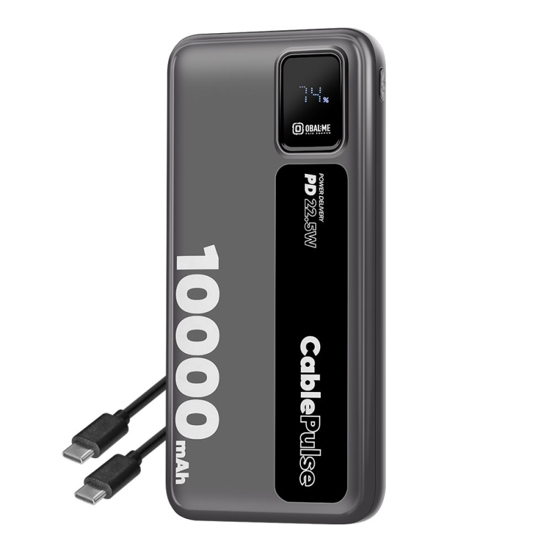OBAL:ME CablePulse Powerbanka 10 000 mAh 22,5 W čierna