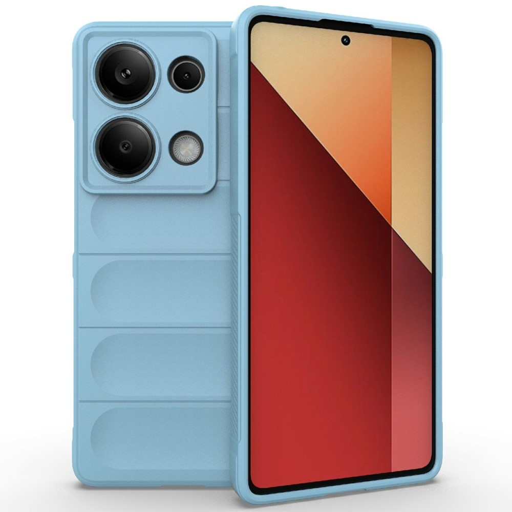 Rugg odolný gélový obal na Xiaomi Redmi Note 14S - svetlomodrý