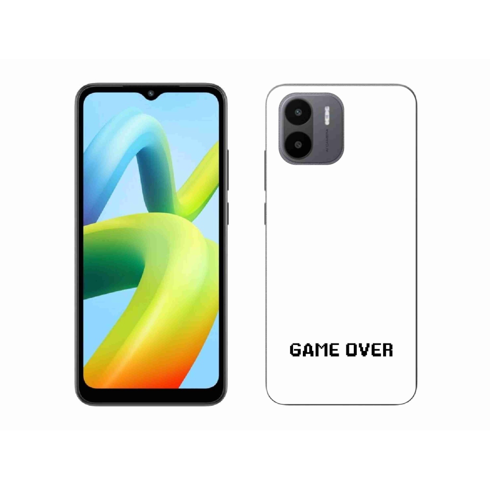 Gélový kryt mmCase na Xiaomi Redmi A1 - game over biele pozadie