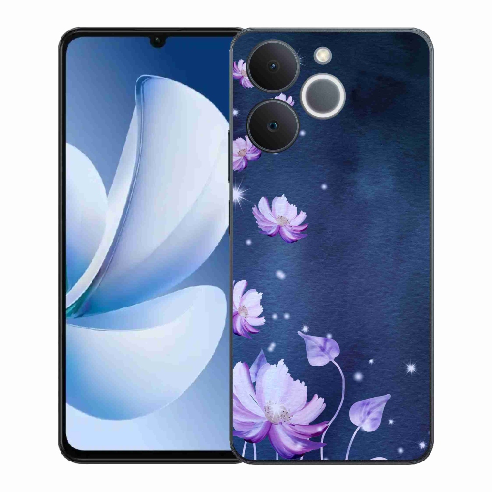 Gélový kryt mmCase na Realme Note 70T - padajúce kvety
