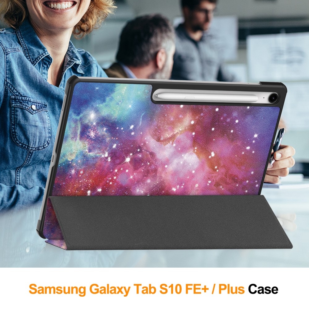 Patte chytré zatváracie púzdro na Samsung Galaxy Tab S10 FE+ - vesmír