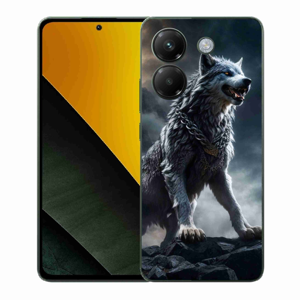 Gélový kryt mmCase na Xiaomi Poco M7 Pro 5G - vlk 1