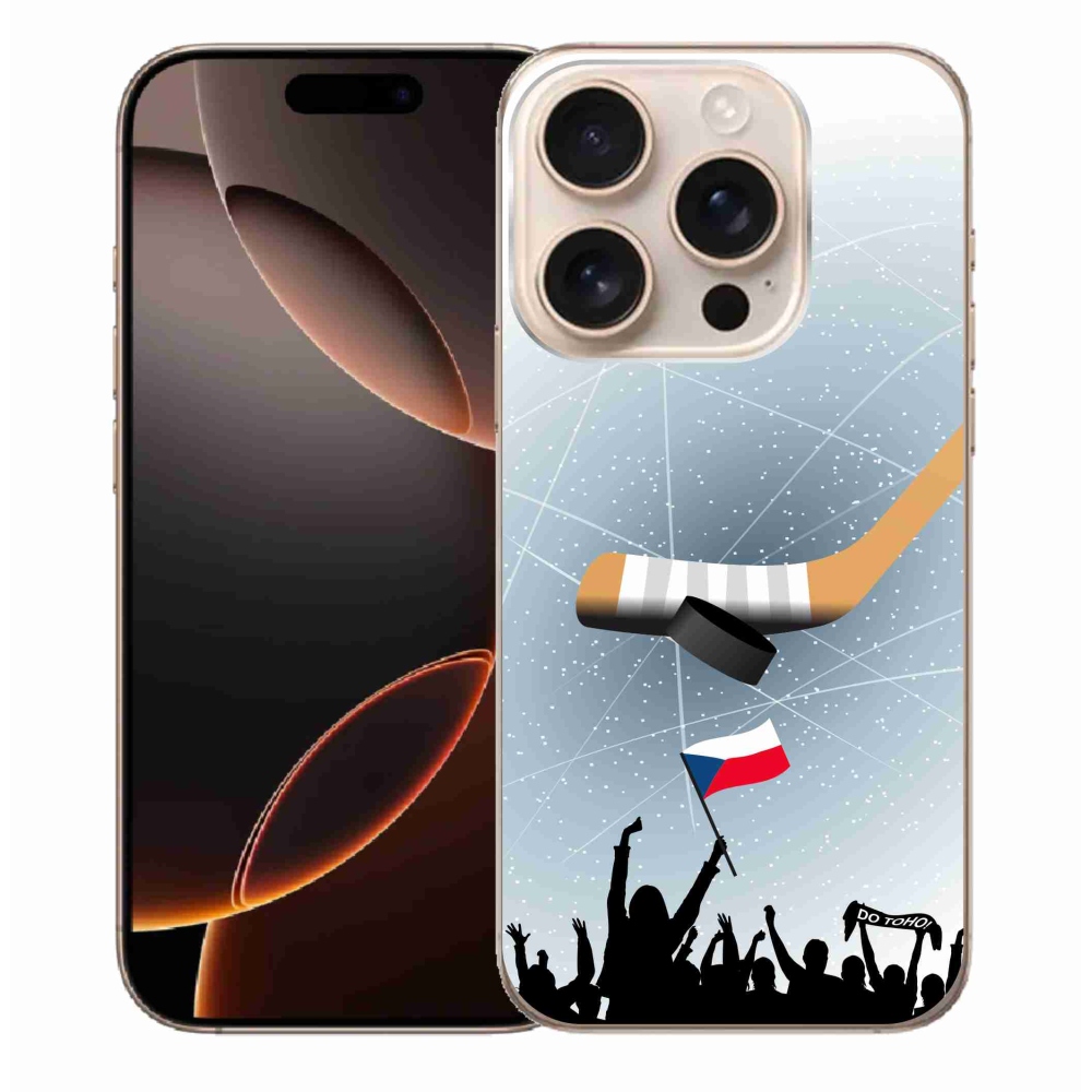 Gélový kryt mmCase na iPhone 16 Pro Max - fanúšikovia hokeja