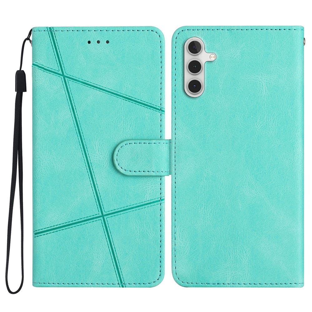 Line knižkové púzdro na Samsung Galaxy S25 FE - modrozelené