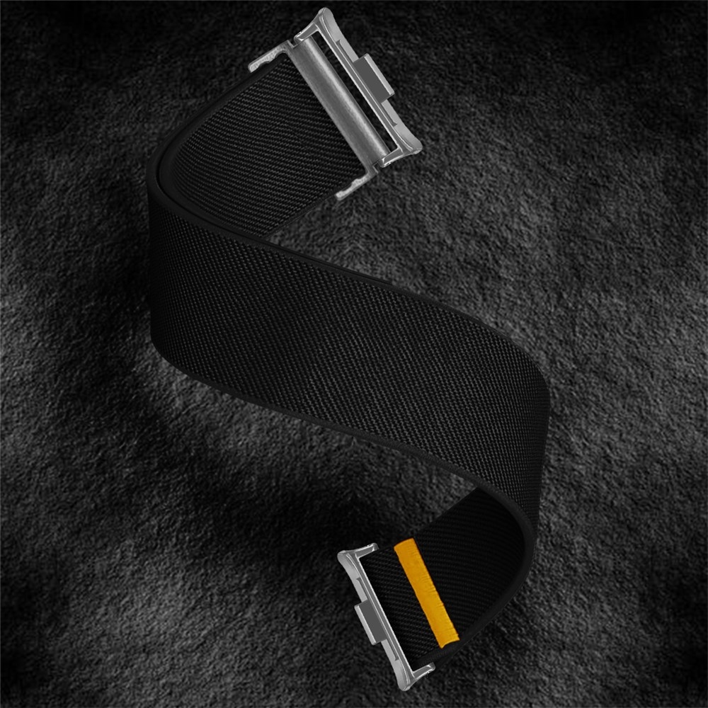 Durab nylonový elastický remienok na Xiaomi Smart Band 10 Pro/9 Pro/8 Pro/Redmi Watch 6/5/4 - čierny