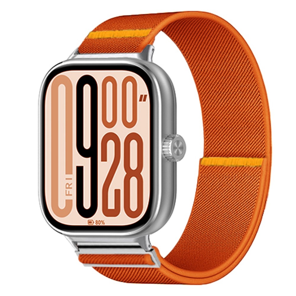 Durab nylonový elastický remienok na Xiaomi Smart Band 10 Pro/9 Pro/8 Pro/Redmi Watch 6/5/4 - oranžový
