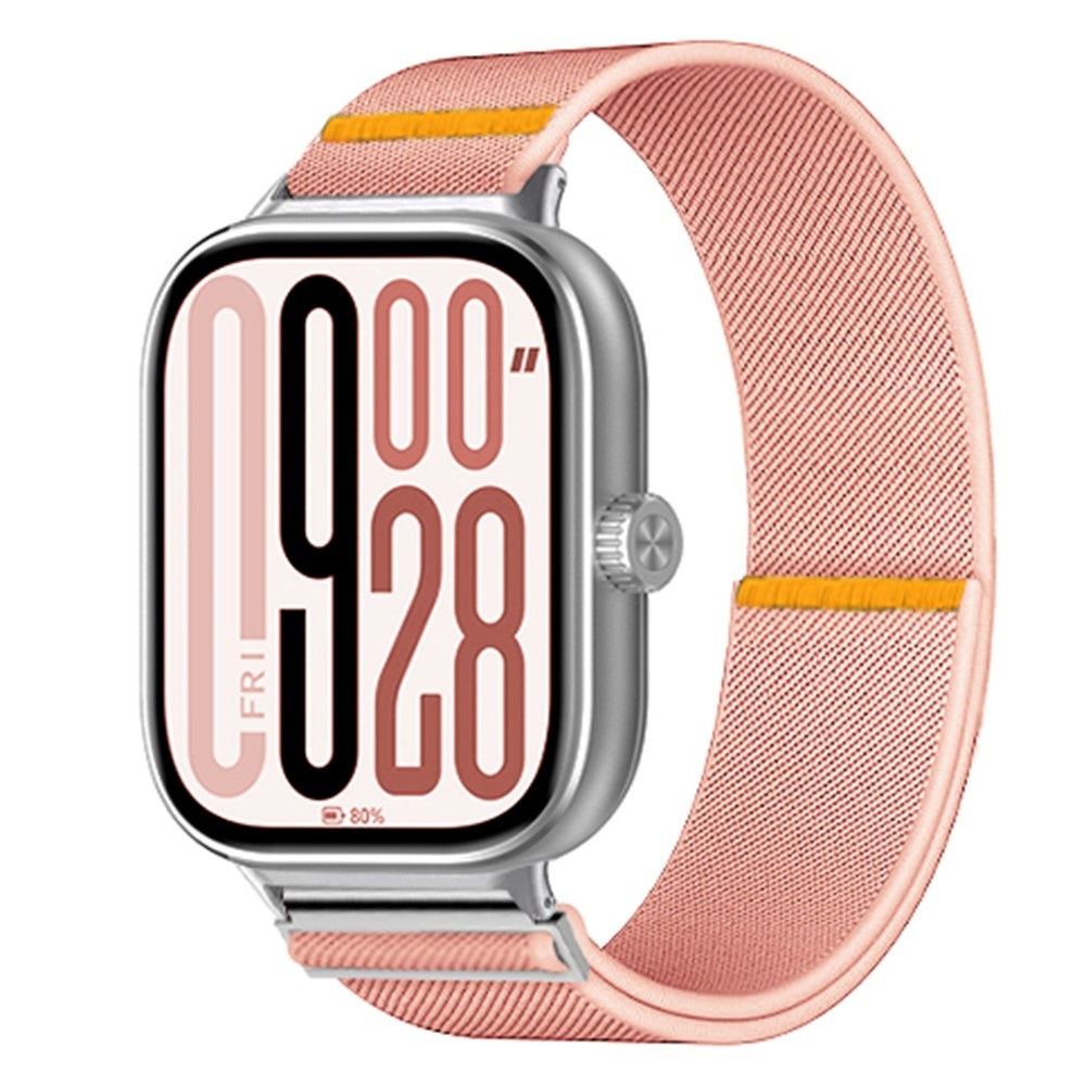 Durab nylonový elastický remienok na Xiaomi Smart Band 10 Pro/9 Pro/8 Pro/Redmi Watch 6/5/4 - ružový