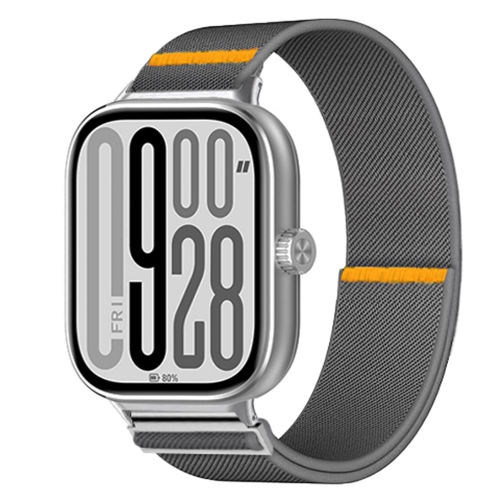 Durab nylonový elastický remienok na Xiaomi Smart Band 10 Pro/9 Pro/8 Pro/Redmi Watch 6/5/4 - šedý