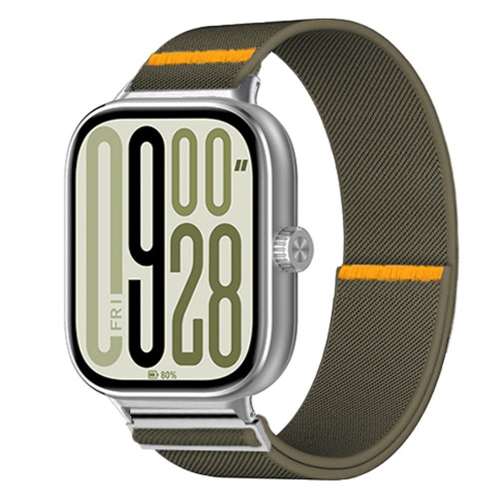 Durab nylonový elastický remienok na Xiaomi Smart Band 10 Pro/9 Pro/8 Pro/Redmi Watch 6/5/4 - zelený