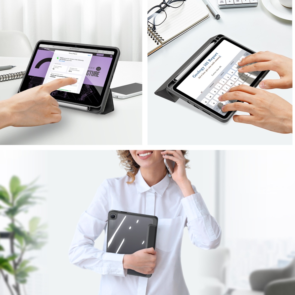 DUX chytré zatváracie púzdro na tablet Xiaomi Redmi Pad 2 9.7 - čierne