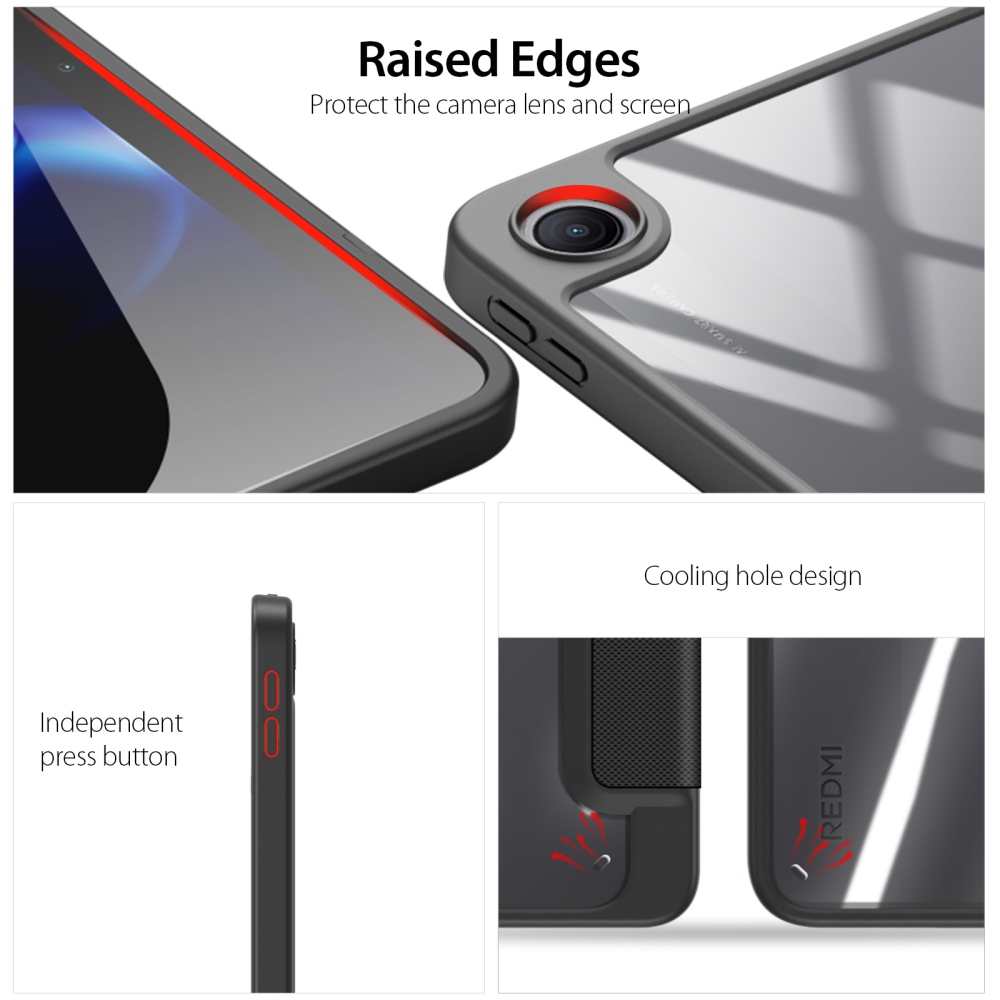 DUX chytré zatváracie púzdro na tablet Xiaomi Redmi Pad 2 9.7 - čierne