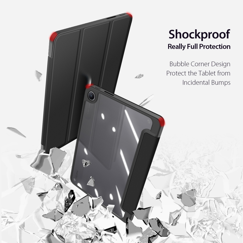 DUX chytré zatváracie púzdro na tablet Xiaomi Redmi Pad 2 9.7 - čierne