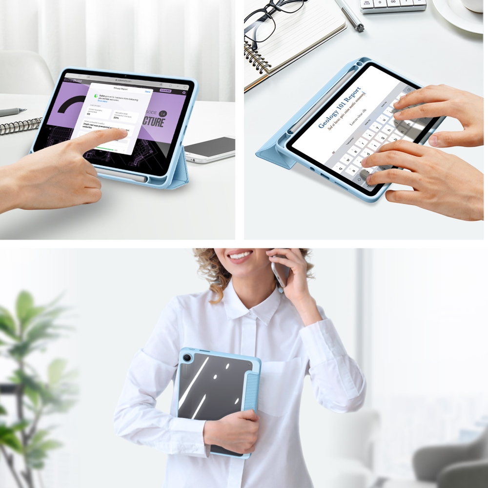 DUX chytré zatváracie púzdro na tablet Xiaomi Redmi Pad 2 9.7 - modré