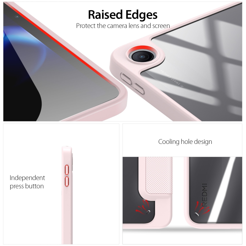 DUX chytré zatváracie púzdro na tablet Xiaomi Redmi Pad 2 9.7 - ružové