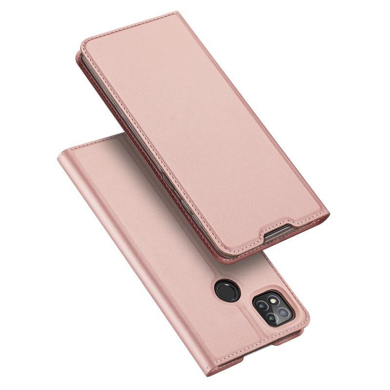 DUX elegantné PU kožené puzdro na mobil Xiaomi Redmi 9C - růžovozlaté