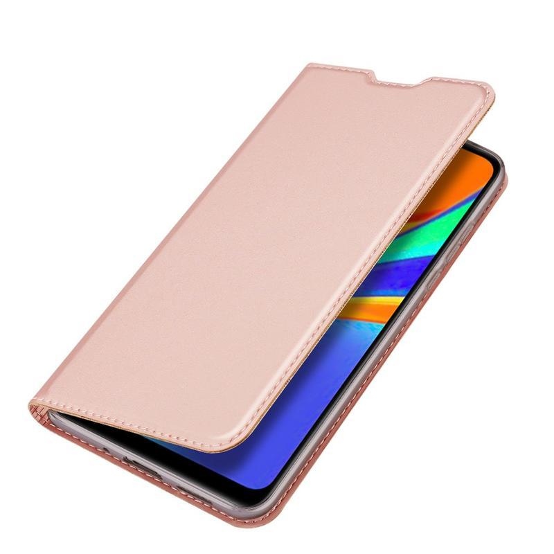 DUX elegantné PU kožené puzdro na mobil Xiaomi Redmi 9C - růžovozlaté