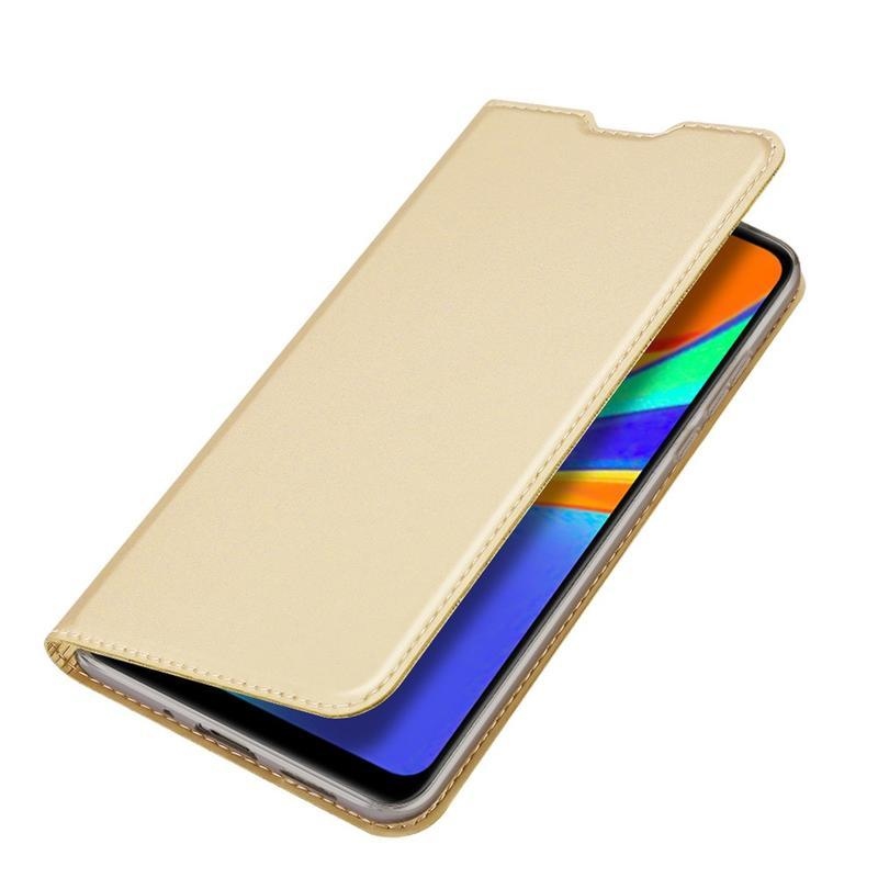 DUX elegantné PU kožené puzdro na mobil Xiaomi Redmi 9C - zlaté