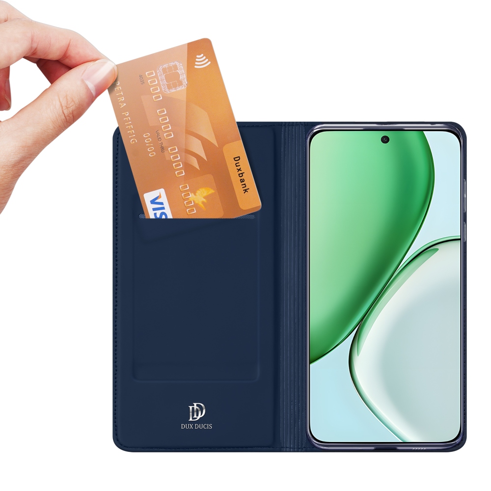 DUX knižkové puzdro na Honor Magic 8 Lite 5G - tmavomodré