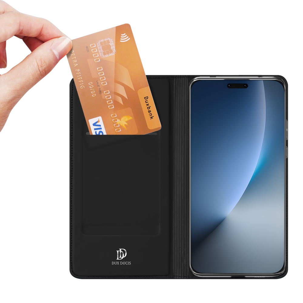 DUX knižkové puzdro na Honor Magic 8 Pro 5G - čierne