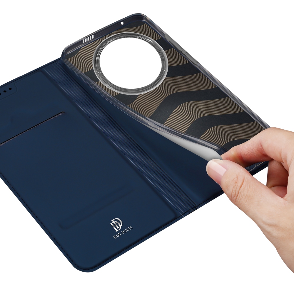 DUX knižkové puzdro na Honor Magic 8 Pro 5G - tmavomodré