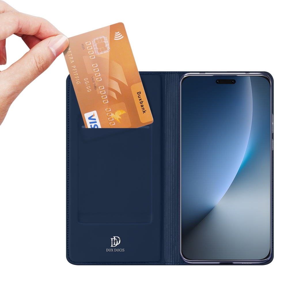 DUX knižkové puzdro na Honor Magic 8 Pro 5G - tmavomodré