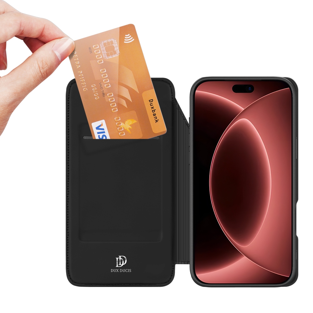 DUX knižkové púzdro na iPhone 18 Pro Max/17 Pro Max - čierny