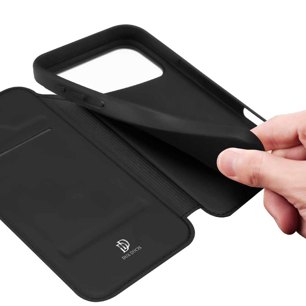 DUX knižkové púzdro na iPhone 18 Pro Max/17 Pro Max - čierny