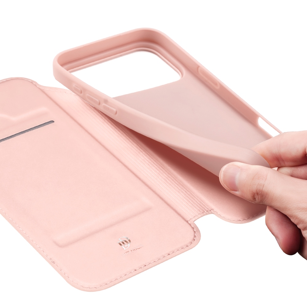 DUX knižkové púzdro na iPhone 18 Pro Max/17 Pro Max - ružový