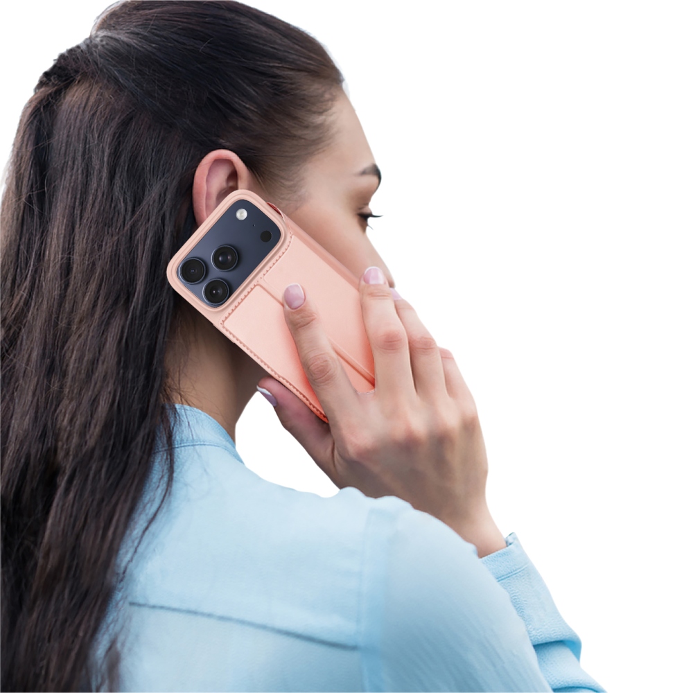 DUX knižkové púzdro na iPhone 18 Pro Max/17 Pro Max - ružový