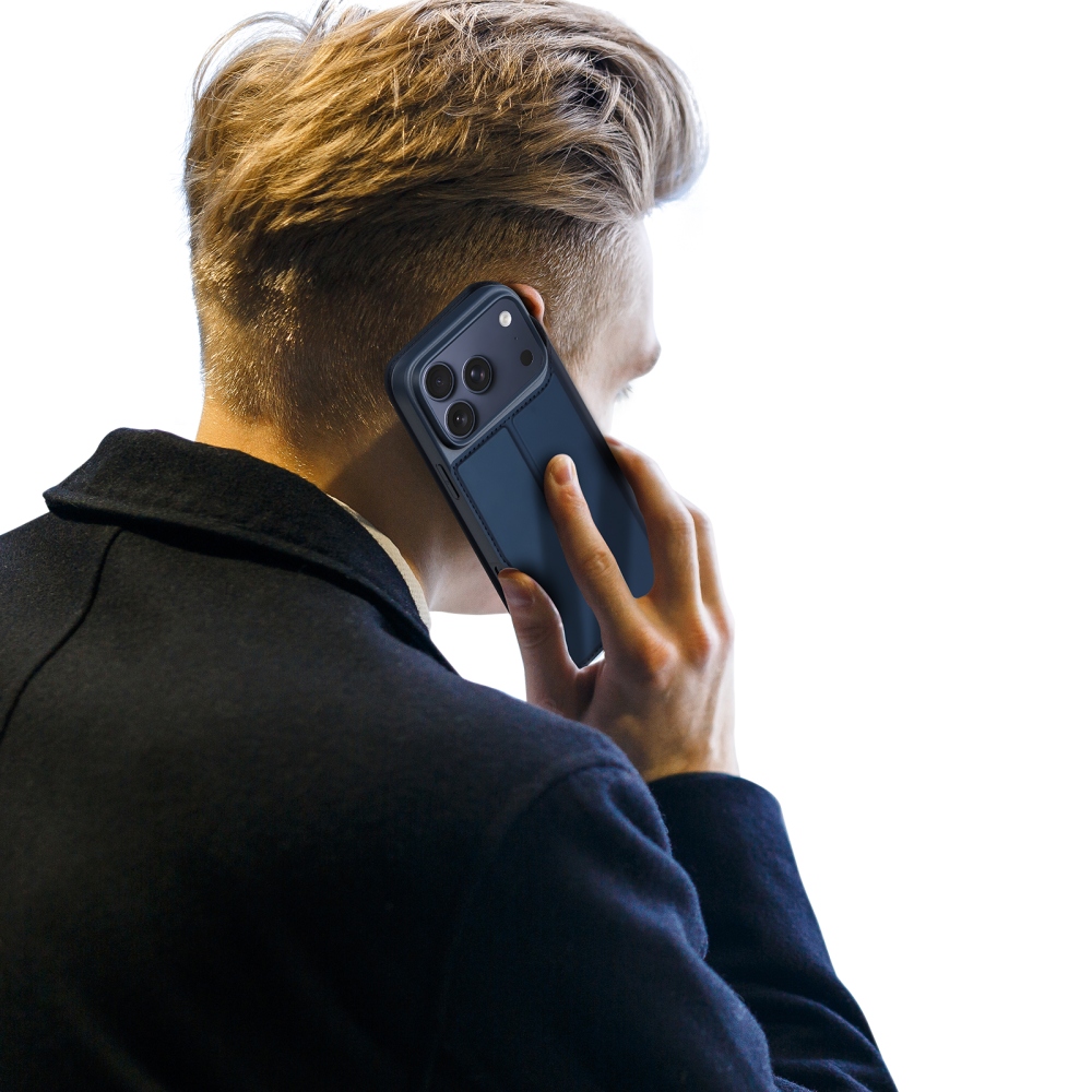 DUX knižkové púzdro na iPhone 18 Pro Max/17 Pro Max - tmavomodrý