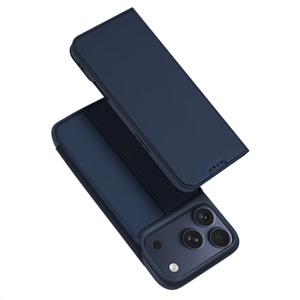 DUX knižkové púzdro na iPhone 18 Pro Max/17 Pro Max - tmavomodrý