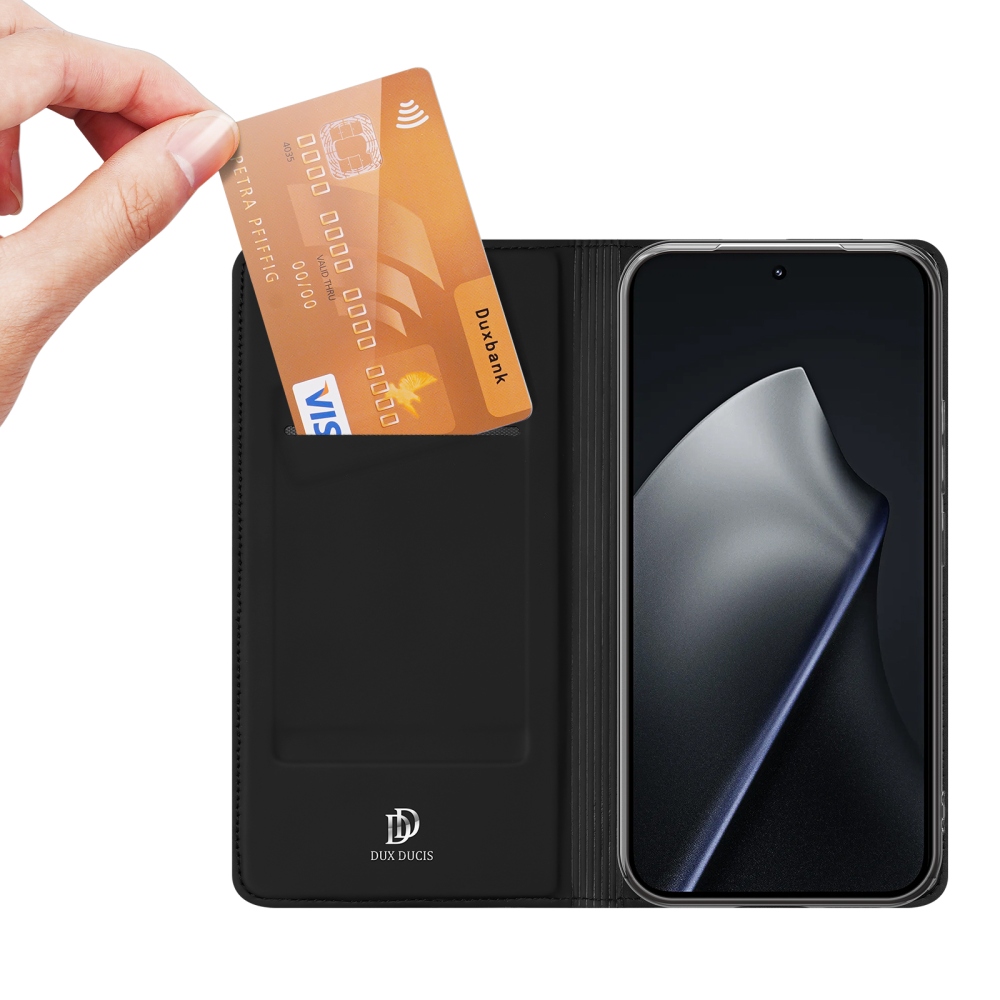 DUX knižkové púzdro na mobil Xiaomi 17T - čierne