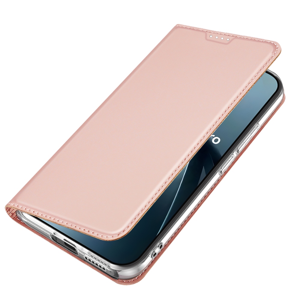 DUX knižkové púzdro na mobil Xiaomi 17T Pro - ružovozlaté