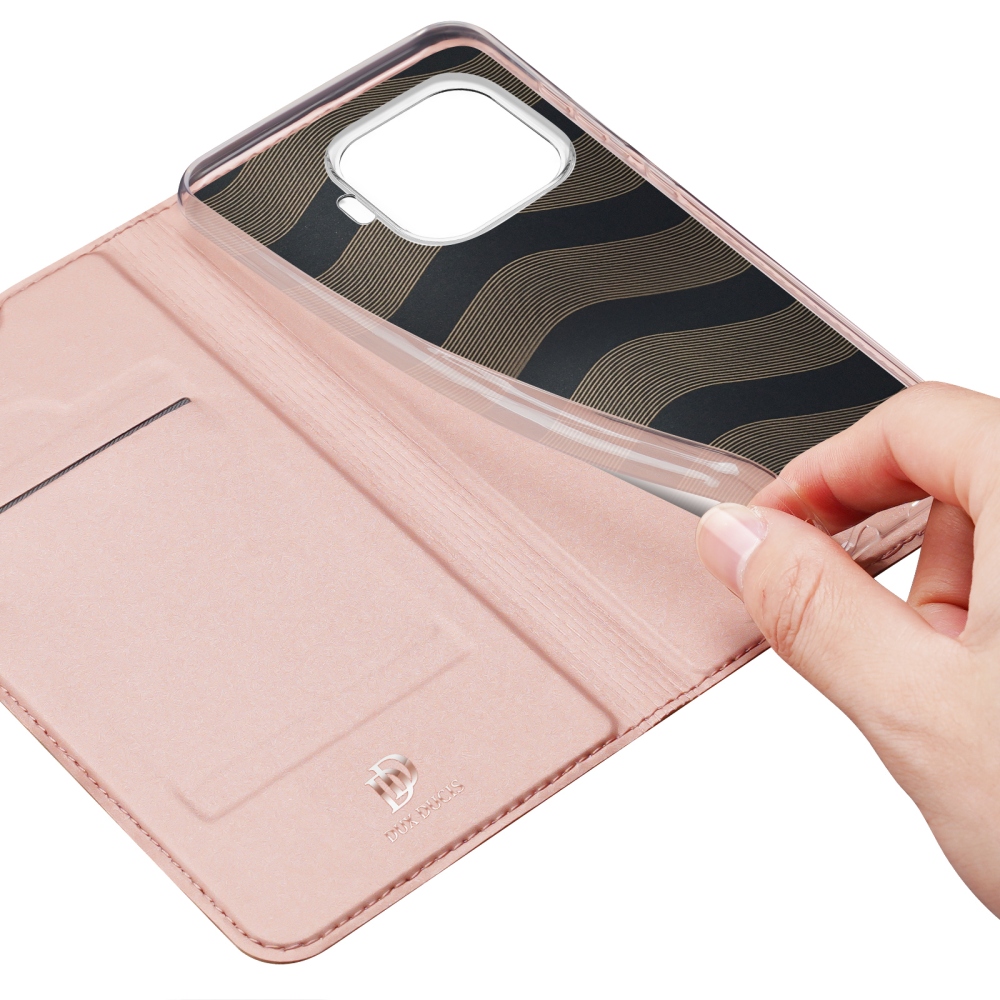 DUX knižkové púzdro na mobil Xiaomi 17T - ružovozlaté