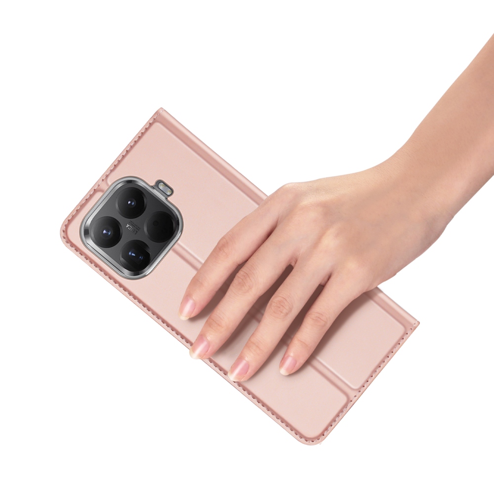 DUX knižkové púzdro na mobil Xiaomi 17T - ružovozlaté