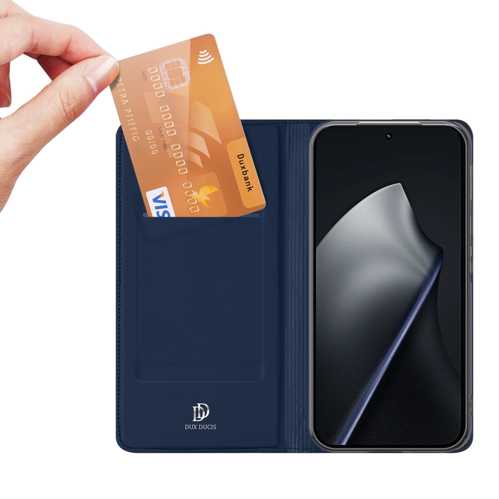 DUX knižkové púzdro na mobil Xiaomi 17T - tmavomodré