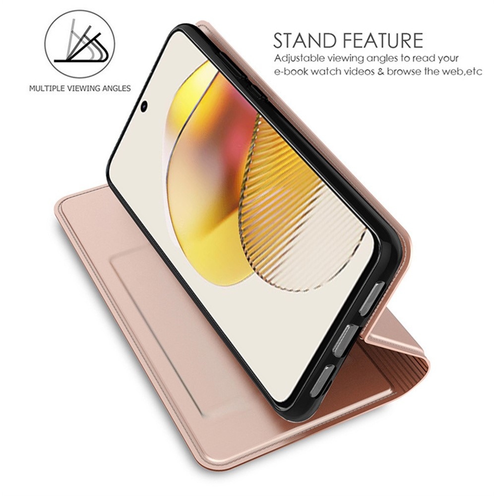 DUX knižkové púzdro na Motorola Signature 5G - ružovozlaté