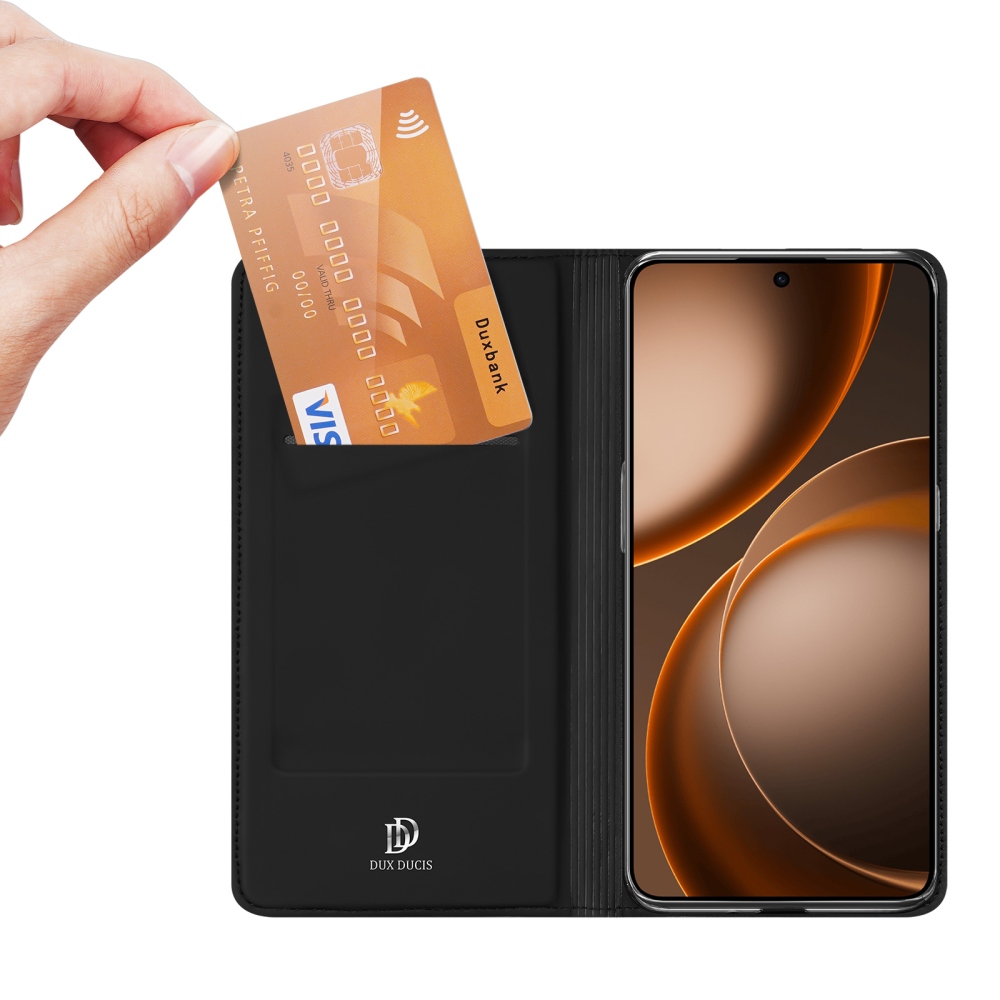 DUX knižkové púzdro na Oppo Find X9 Ultra 5G - čierne