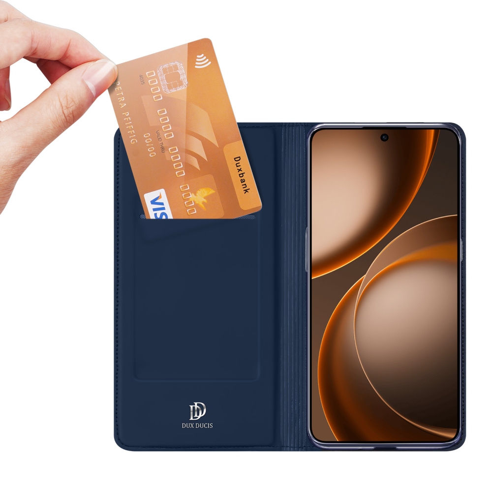 DUX knižkové puzdro na Oppo Find X9 Ultra 5G - tmavomodré