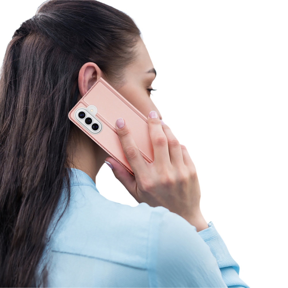 DUX knižkové púzdro na Samsung Galaxy A57 5G - ružovozlaté