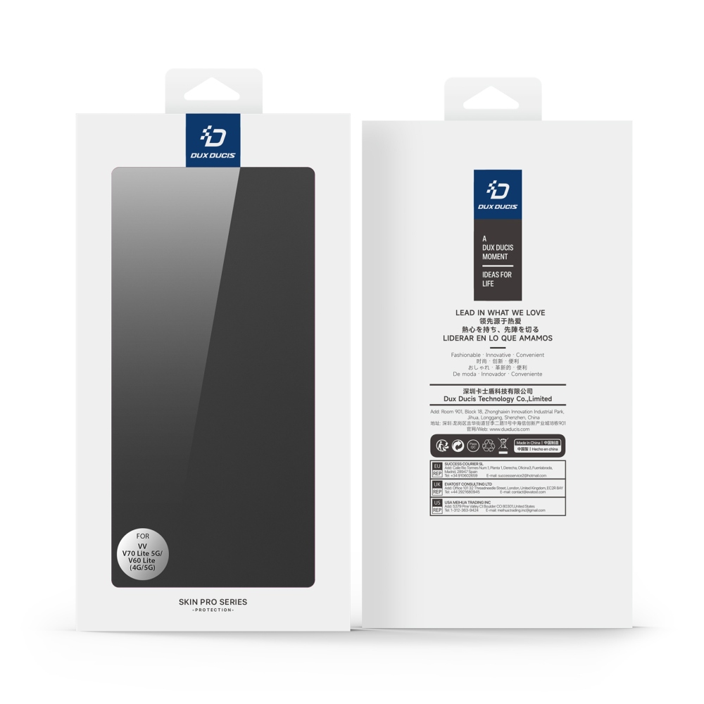 DUX knižkové puzdro na Vivo V70 Lite 5G - čierne