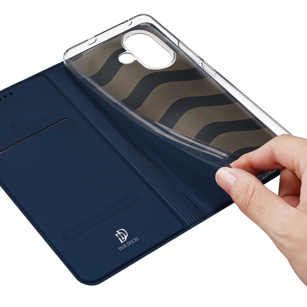 DUX knižkové puzdro na Vivo V70 Lite 5G - tmavomodré