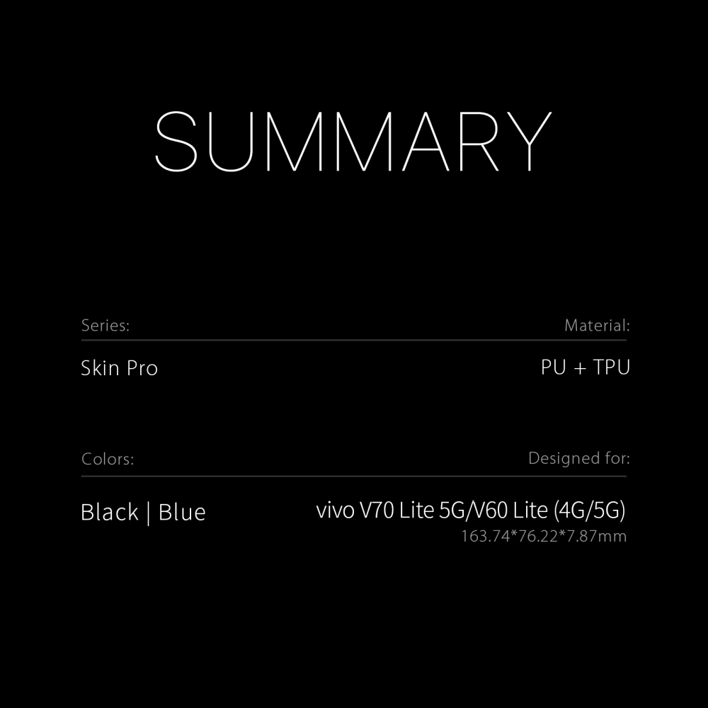 DUX knižkové puzdro na Vivo V70 Lite 5G - tmavomodré