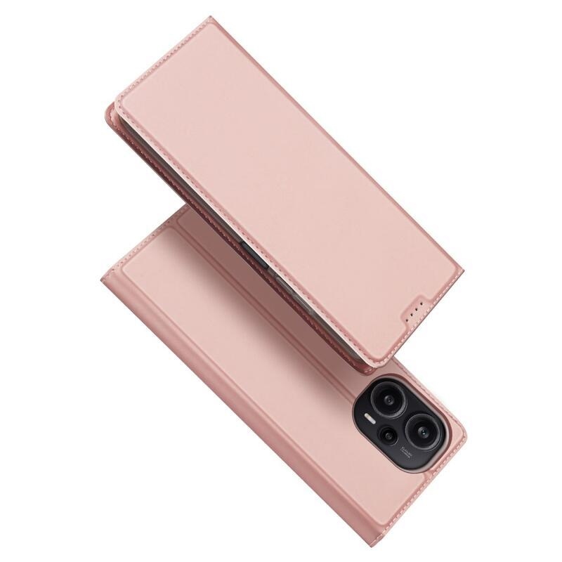 DUX knižkové puzdro na Xiaomi Poco F5 - ružovozlaté