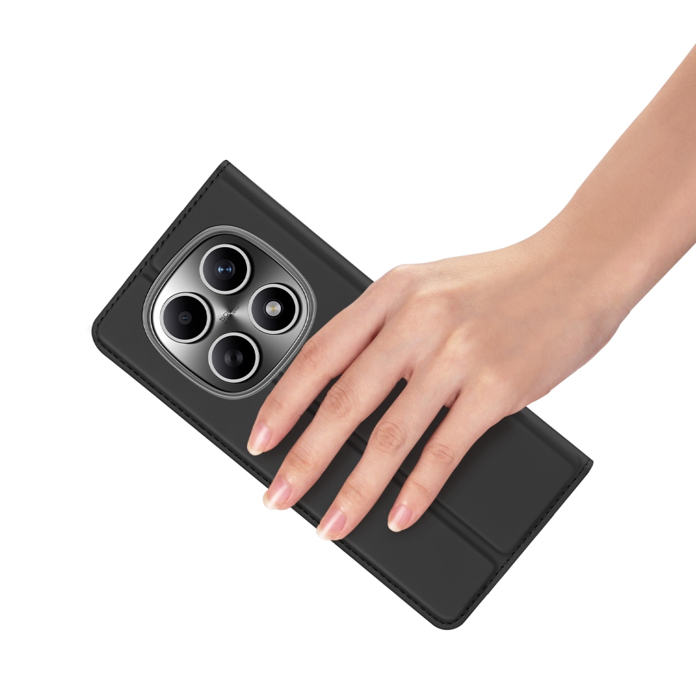 DUX knižkové puzdro na Xiaomi Poco M8 5G/Redmi Note 15 5G/Note 15 4G - čierne